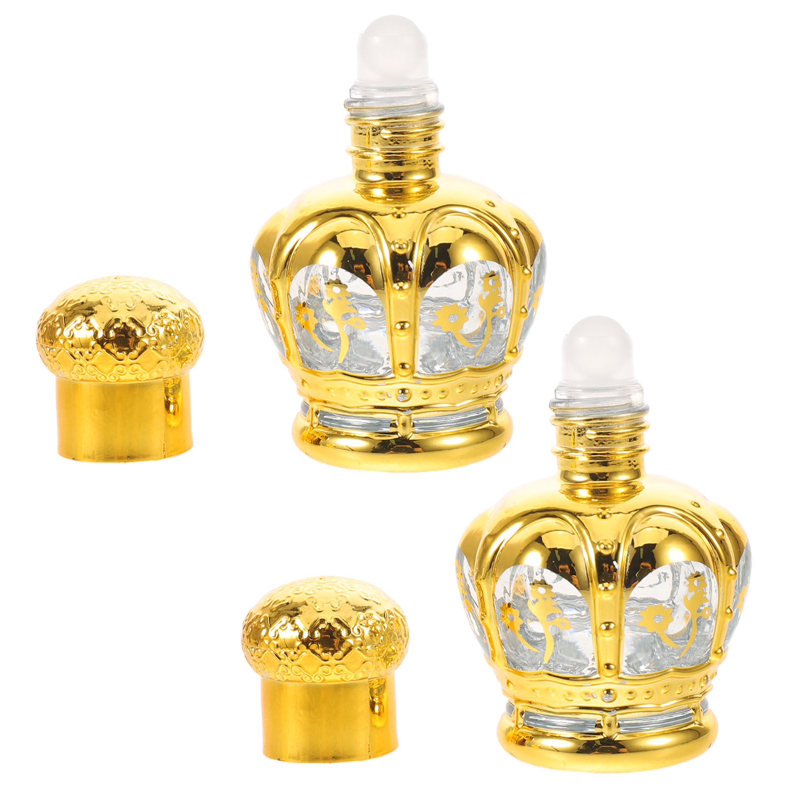 Perfume Refill Bottle - 2Pcs 12Ml 투명 유리 롤온 병