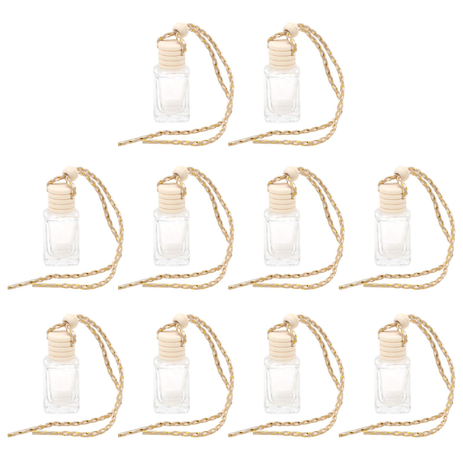 Unique Perfume Fragrance - 10Pcs 독특한 모양의 유리 향수병 펜던트