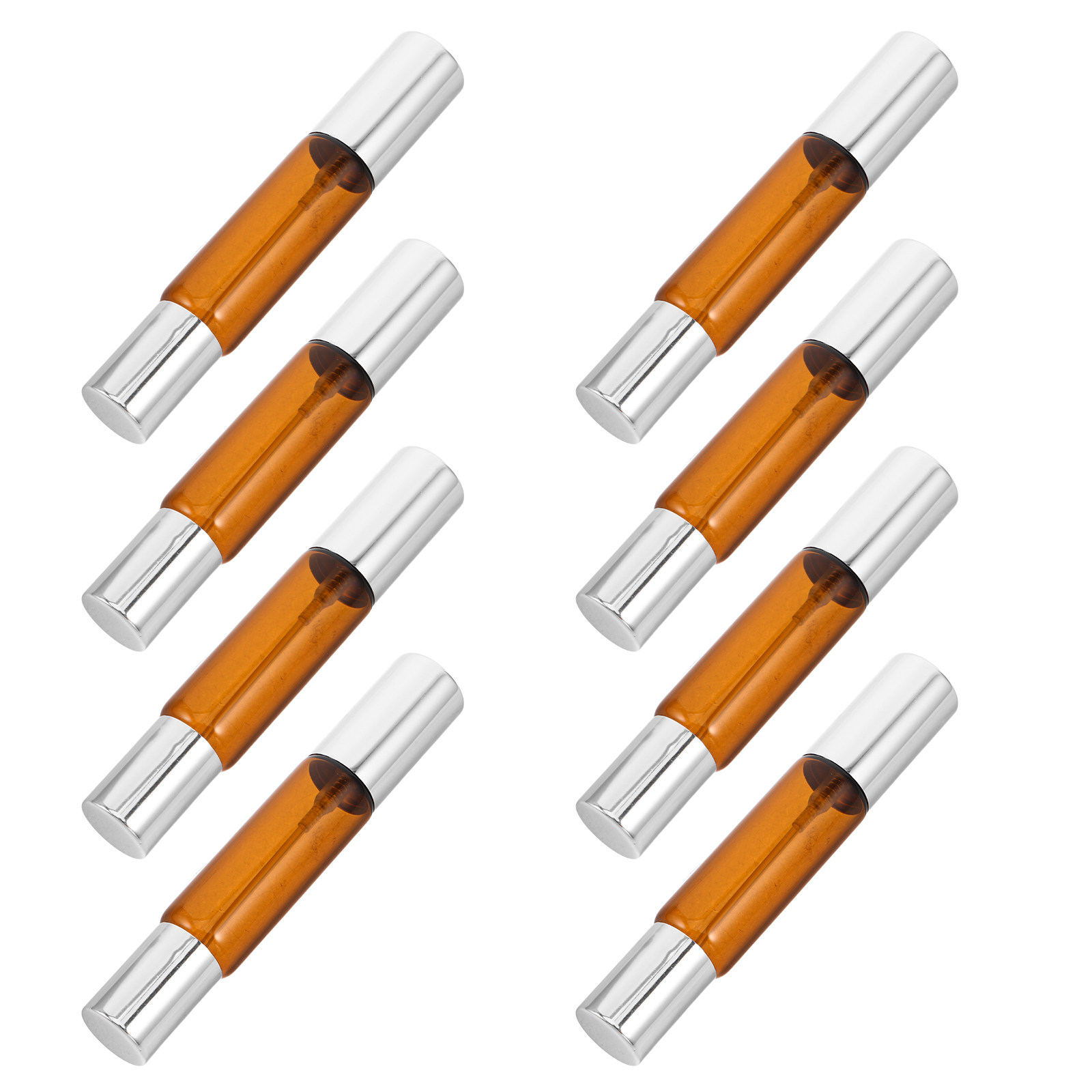 8Pcs 앰버 유리 에센셜 오일 롤러 병 세트 10Ml - Perfume Refill Bottle 리뷰 및 가격